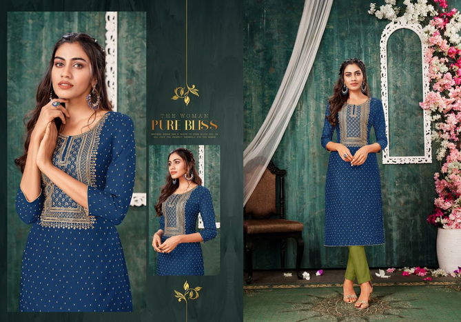 Trendz Jersy New Exclusive Ethnic Wear Heavy Silk Kurti Collection